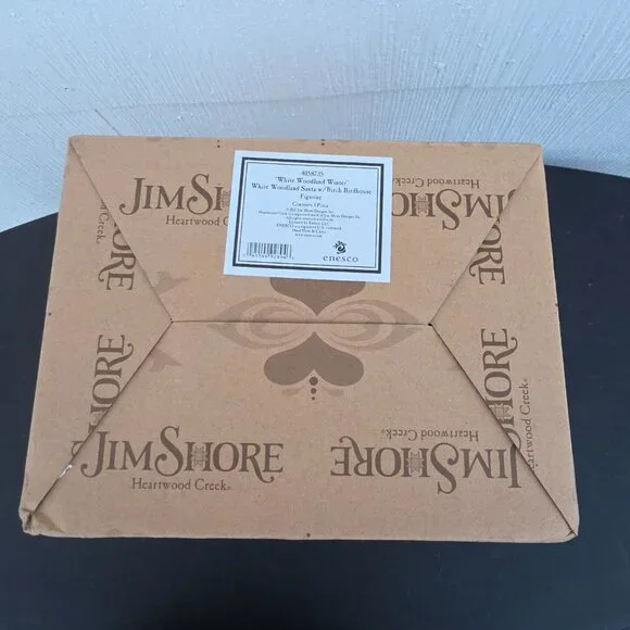 Jim Shore 2017 "White Woodland Winter" Santa , #4058735 Heartwood Creek - Picture 7 of 11